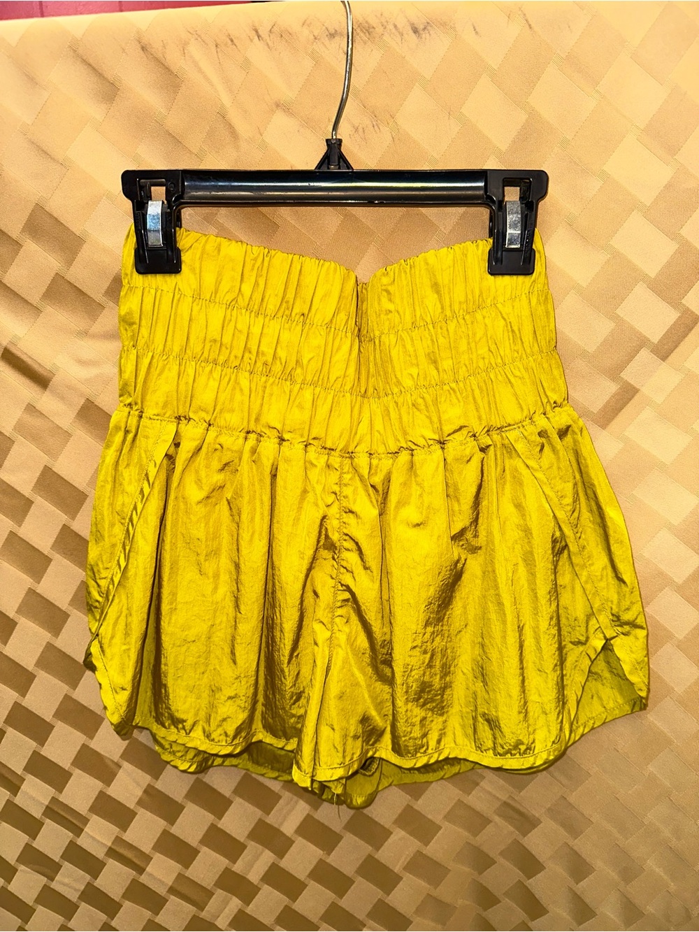 FP Movement by Free People Yellow High-Waist Athletic Shorts
